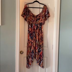 Off-the-shoulder Midi Dress